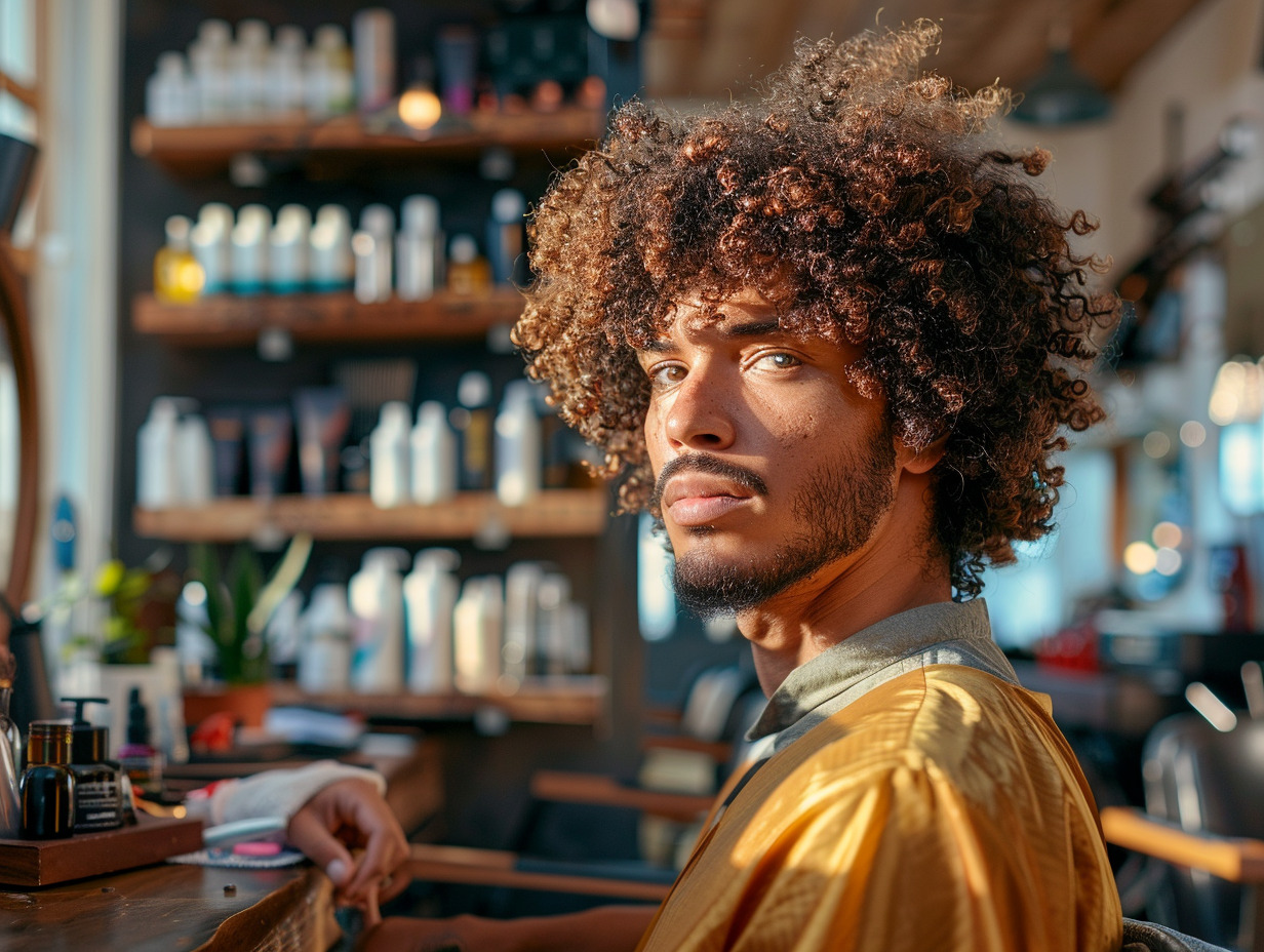 cheveux bouclés